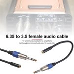 3094MF-03 6,35 mm männliches bis 3,5 mm weibliches Audiokabel, Länge: 0,3 m – Bild 5