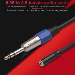 3094MF-03 6,35 mm männliches bis 3,5 mm weibliches Audiokabel, Länge: 0,3 m – Bild 6