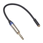 TC203NF03 6,35 mm männliches bis 3,5 mm weibliches Audiokabel, Länge: 0,3 m – Bild 2
