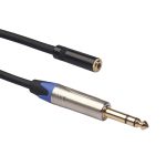 TC203NF03 6,35 mm männliches bis 3,5 mm weibliches Audiokabel, Länge: 0,3 m – Bild 3
