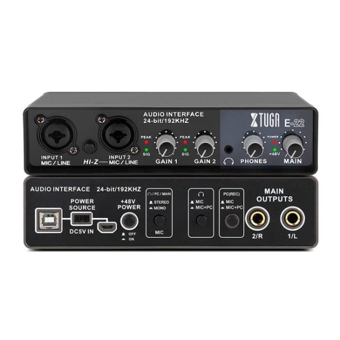 XTUGA E22 Audio Interface Professionelle Soundkarte – Bild 1