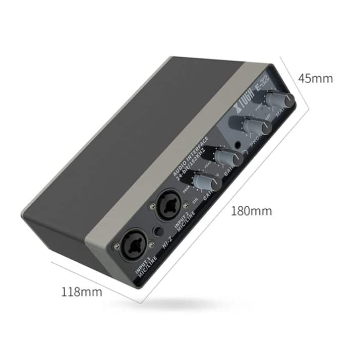 XTUGA E22 Audio Interface Professionelle Soundkarte – Bild 2