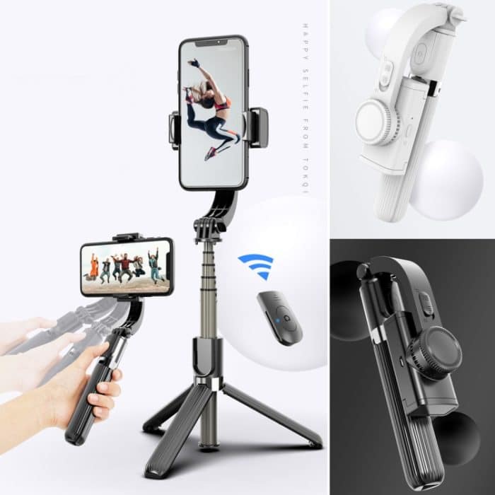 L08 Verstellbarer Gimbal stabilisiert den Bluetooth-Selbstauslöser-Stativ-Selfie-Stick – Bild 2