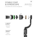 L08 Verstellbarer Gimbal stabilisiert den Bluetooth-Selbstauslöser-Stativ-Selfie-Stick – Bild 5