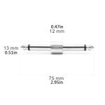 6,35 mm 1/4 Zoll Stecker auf Stecker Gitarren-Effektpedal-Anschluss, elektrischer Pedalboard-Adapter – Bild 3