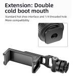 BEXIN PH-01 Desktop Live Broadcast Bracket 360 Phone Clamp Dual Cold Shoes Mount – Bild 4