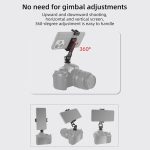 BEXIN PH-01 Desktop Live Broadcast Bracket 360 Phone Clamp Dual Cold Shoes Mount – Bild 9