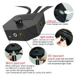 RK39 Tragbares dreifarbiges Fülllicht mit einstellbarer Helligkeit und Doppelarmen und Telefonclip – Bild 4