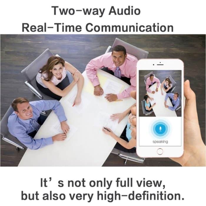 JJX-1801 Fisheye Weitwinkel 1.0MP Smart Wireless Wifi IP-Kamera, Unterstützung TF-Karte (max. 128 GB) – Bild 8