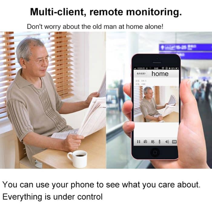 JD-C8310-S1 1.0MP Zwei-Wege-Audio Smart Wireless Wifi IP-Kamera, Unterstützung Bewegungserkennung und Infrarot Nachtsicht – Bild 11