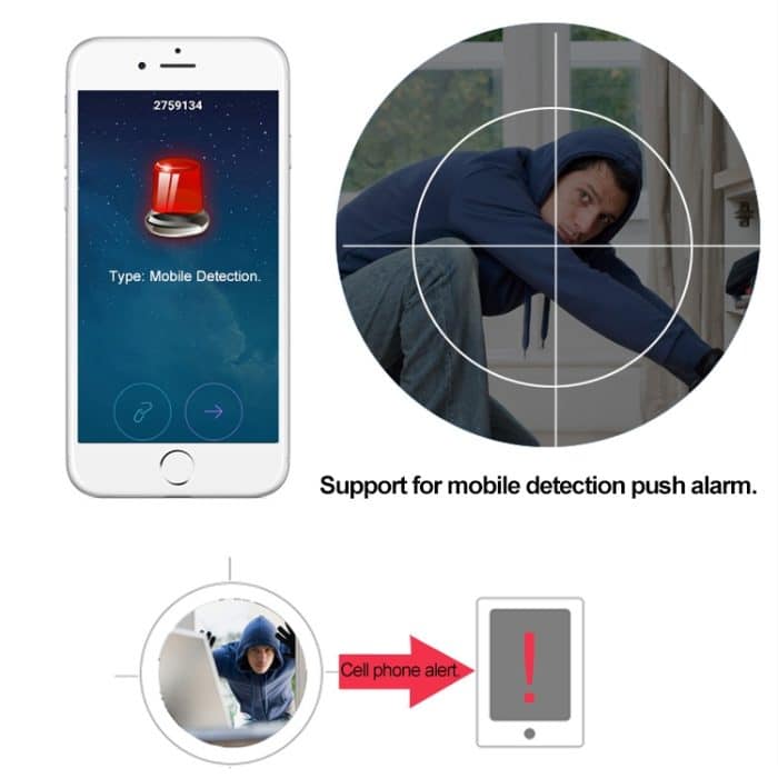 JD-C8310-S1 1.0MP Zwei-Wege-Audio Smart Wireless Wifi IP-Kamera, Unterstützung Bewegungserkennung und Infrarot Nachtsicht – Bild 9