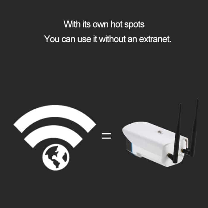 J-06 1.0MP Wireless Wifi IP IR-Kamera für den Innen- und Außenbereich, Unterstützung für Infrarot-Nachtsicht / Bewegungserkennung / TF-Karte (max. 64 GB), IR-Entfernung: 50 m – Bild 11