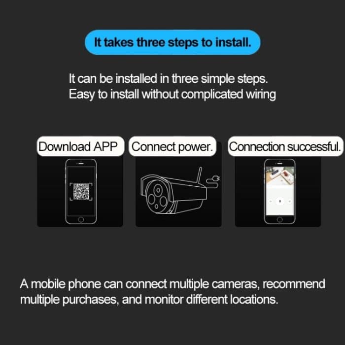 J-06 1.0MP Wireless Wifi IP IR-Kamera für den Innen- und Außenbereich, Unterstützung für Infrarot-Nachtsicht / Bewegungserkennung / TF-Karte (max. 64 GB), IR-Entfernung: 50 m – Bild 13