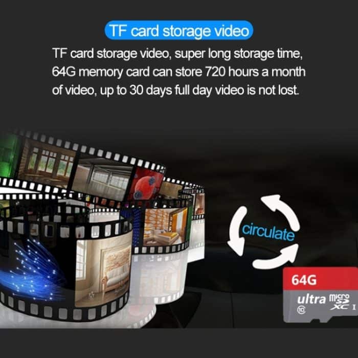 J-06 1.0MP Wireless Wifi IP IR-Kamera für den Innen- und Außenbereich, Unterstützung für Infrarot-Nachtsicht / Bewegungserkennung / TF-Karte (max. 64 GB), IR-Entfernung: 50 m – Bild 15