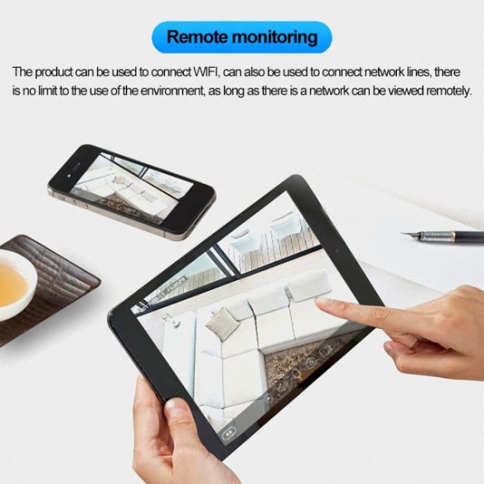 J-06 1.0MP Wireless Wifi IP IR-Kamera für den Innen- und Außenbereich, Unterstützung für Infrarot-Nachtsicht / Bewegungserkennung / TF-Karte (max. 64 GB), IR-Entfernung: 50 m – Bild 7