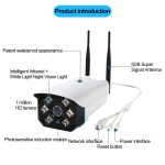 J-06 1.0MP Wireless Wifi IP IR-Kamera für den Innen- und Außenbereich, Unterstützung für Infrarot-Nachtsicht / Bewegungserkennung / TF-Karte (max. 64 GB), IR-Entfernung: 50 m – Bild 9