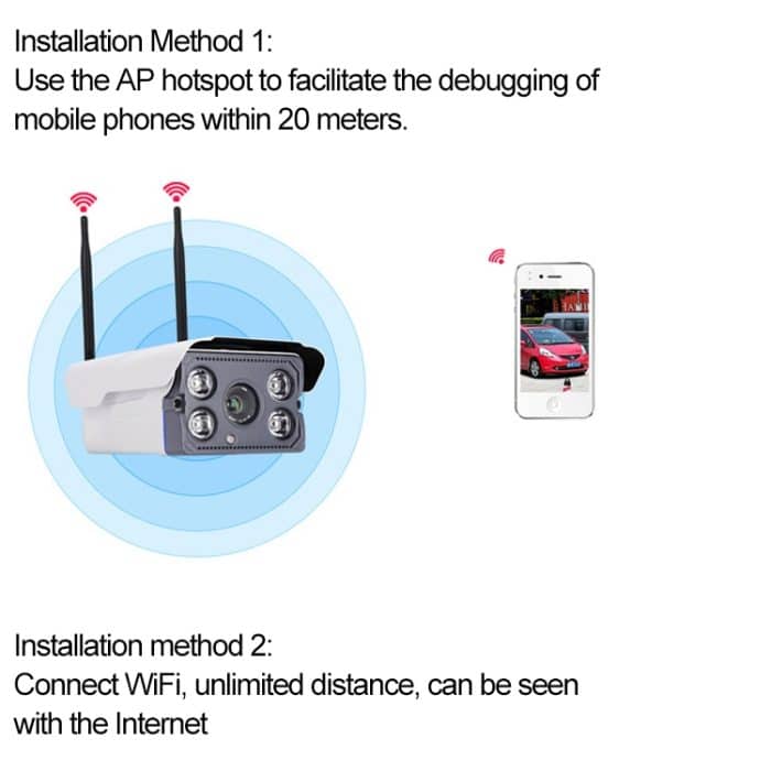 J-02100 1.0MP Dual-Antenne Smart Wireless Wifi IP-Kamera, Unterstützung Infrarot Nachtsicht & TF-Karte (max. 64 GB) – Bild 7