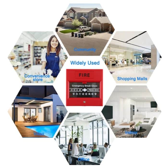 Notbremsglas-Brandmelder-Türentriegelungstaste – Bild 7