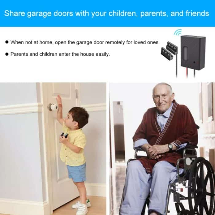 DY-CK400A Garagentorschalter Drahtlose WiFi-Fernbedienung, Unterstützung für Alexa Voice Control & APP Control & Multi-Person-Sharing – Bild 8