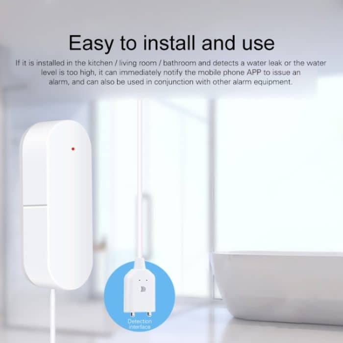 DY-SQ400A WiFi Smart Leckwasseralarm Alarm zur Erkennung des Wasserstandes im Haushalt – Bild 8