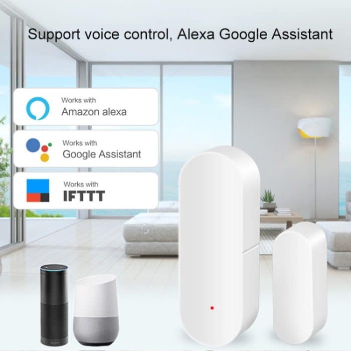 DY-MC400A WiFi Smart Linkage Haustür- und Fensterdetektor, Unterstützung für Sprachsteuerung und APP-Fernbedienung – Bild 9