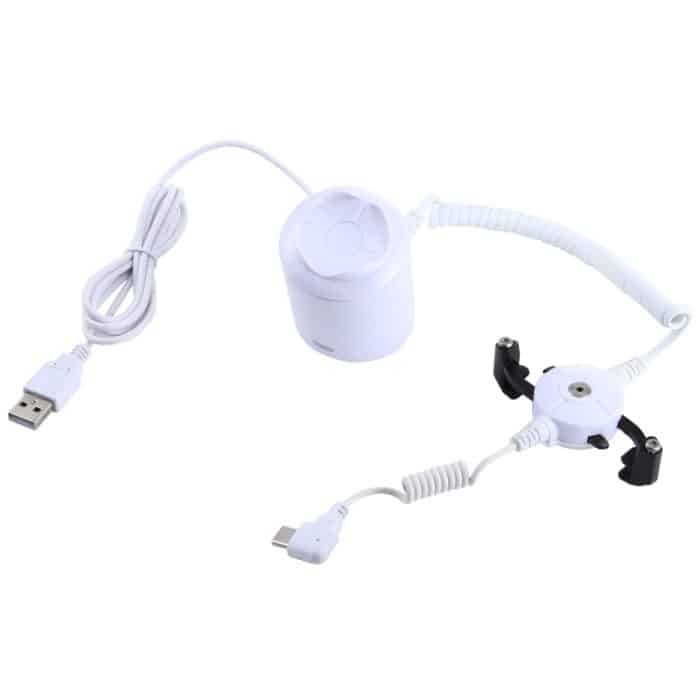 Zylindrischer Displayständer Sicherheitssystem Einbruchalarm- / Diebstahlalarm Displayhalter mit Infrarot-Fernbedienung für Mobiltelefone mit Typ-C / USB-C-Anschluss – Bild 2