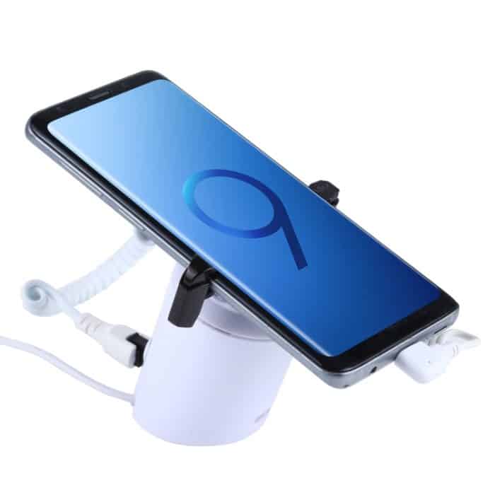 Zylindrischer Displayständer Sicherheitssystem Einbruchalarm- / Diebstahlalarm Displayhalter mit Infrarot-Fernbedienung für Mobiltelefone mit Typ-C / USB-C-Anschluss – Bild 5