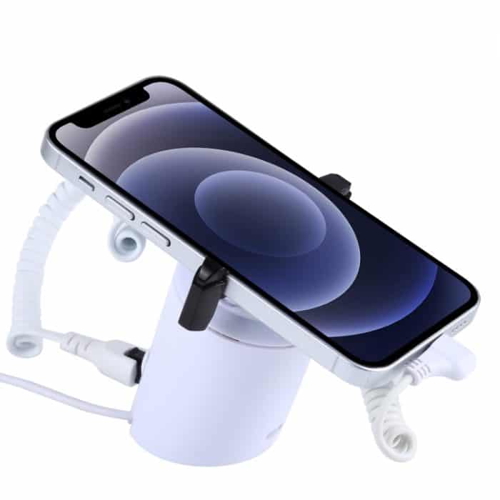 Zylindrischer Displayständer-Sicherheitssystem Einbruchalarm- / Diebstahlalarm-Displayhalter mit Infrarot-Fernbedienung für iPhone / iPod mit 8-poligem Anschluss – Bild 5