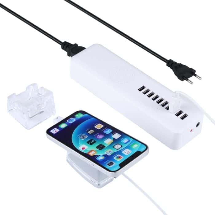 Multi-Port-Sicherheitsnabe + Mobiltelefon-Anti-Diebstahl-Alarmanzeigeständer mit Fernbedienung und 8-Pin-Port für iPhone – Bild 7