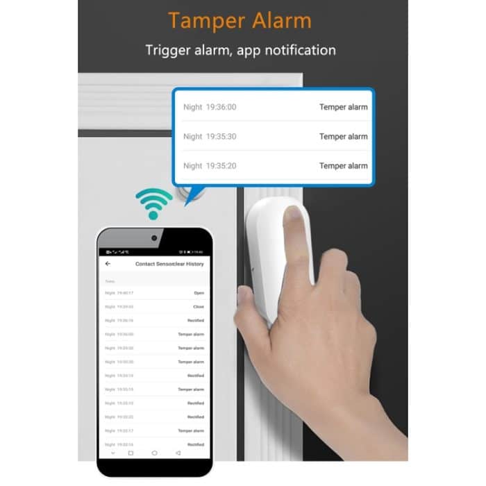 PB-69W Wifi Smart Wireless Magnetische Tür- und Fenstersensor – Bild 4