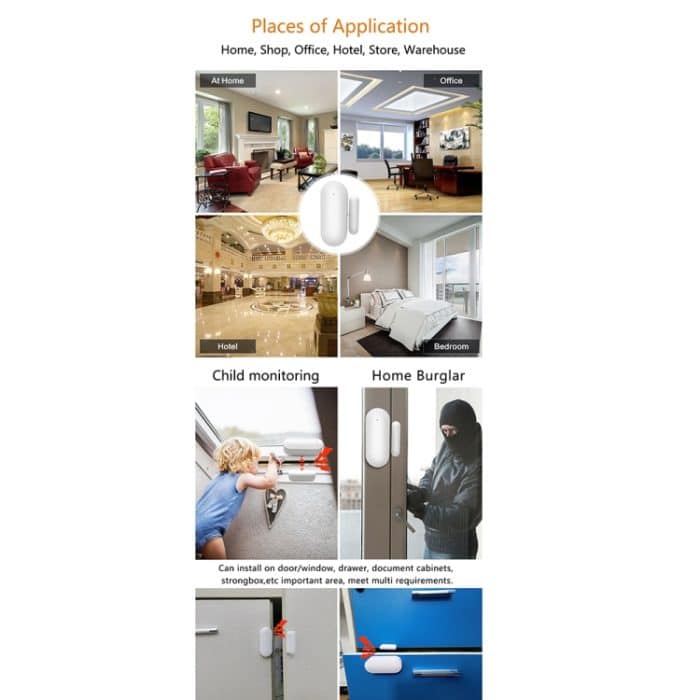 PB-69W Wifi Smart Wireless Magnetische Tür- und Fenstersensor – Bild 7