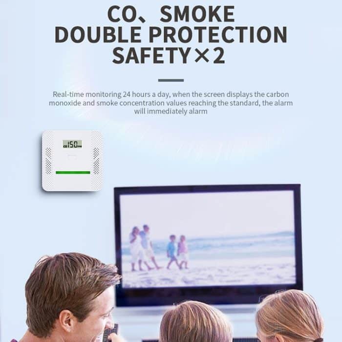 XY-S510COM 2-in-1-Kohlenmonoxid-Rauchmelder ohne Batterie – Bild 3