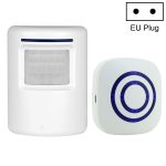 FY-0256 2-in-1-PIR-Infrarotsensoren (Sender + Empfänger), kabelloser Türklingel-Alarmmelder für Zuhause/Büro/Geschäft/Fabrik, EU-Stecker, FY-0256 Doorbell Alarm Detector, FY-0256 Doorbell Alarm