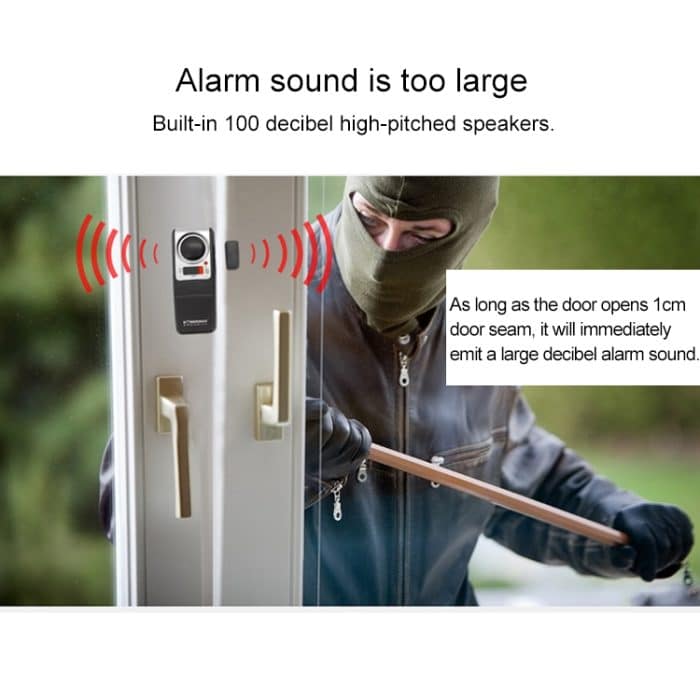 DOBERMAN SE-0137 4 in 1 Haushalts-Diebstahlsicherung Tür und Fenster Magnetischer Federsensor Super lautes einfaches Alarmset – Bild 5