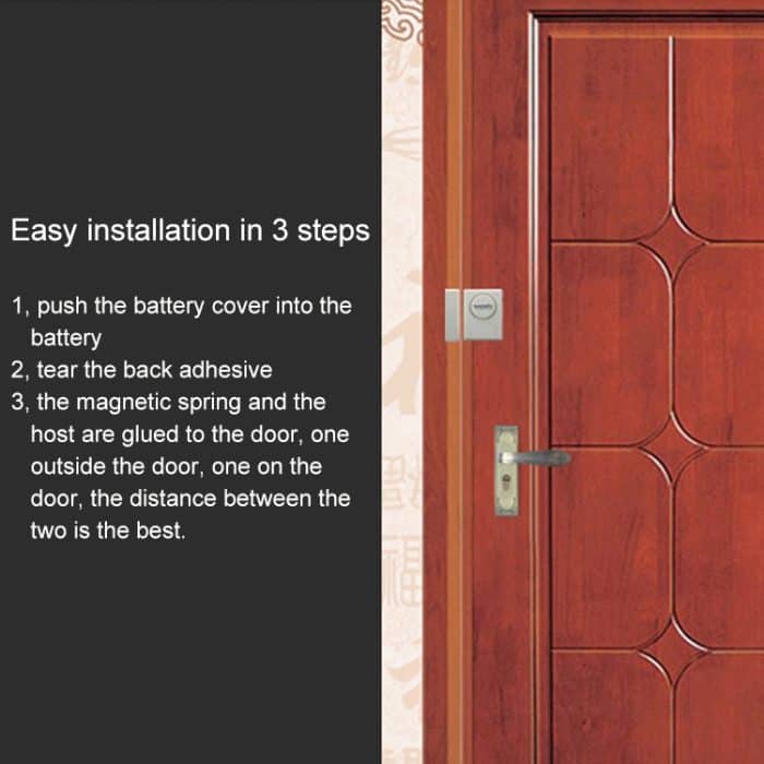 DOBERMAN SE-0119 Diebstahlsicherung für drahtlose Fernbedienung Tür Magnetischer Sensor Alarm – Bild 5