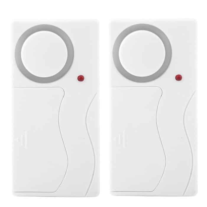 MDC1162.jpg Home Security Wireless Fernbedienung Türfenster Sirene Magnetsensor Alarm Warnung, 1 Fernbedienung + 2 Magnetsensoren – Bild 1