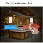 Home Security Wireless Fernbedienung Türfenster Sirene Magnetsensor Alarm Warnung, 1 Fernbedienung + 2 Magnetsensoren – Bild 7