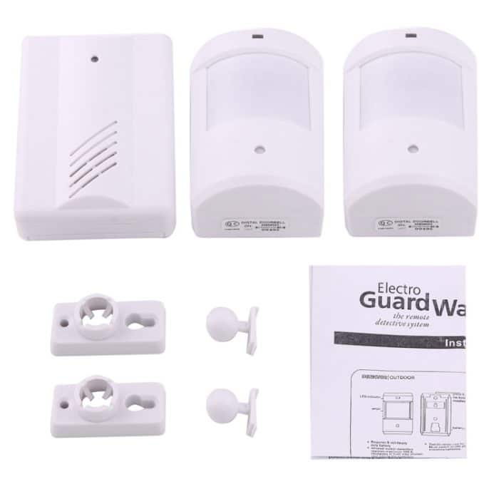 YF-0156 1 bis 2 Good Safe Wireless Electro Guard Watch Fernerkundungssystem-Kit für das Home Office, 1 x Empfänger + 2 x Detektor – Bild 7