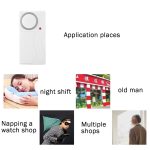 Home Security Wireless Fernbedienung Türfenster Sirene Magnetsensor Alarm Warnung, 1 Fernbedienung + 1 Magnetsensoren – Bild 7