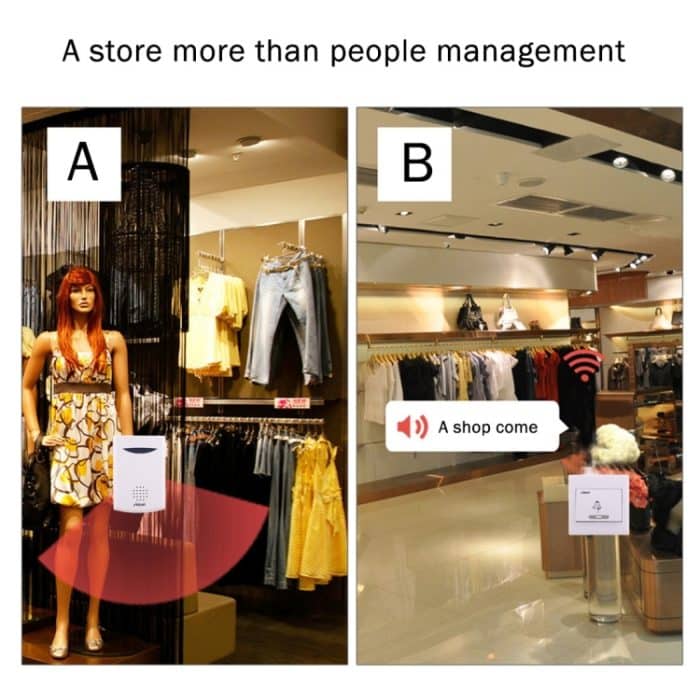 Aiton V006C Türklingel für drahtlose digitale Musik, Empfängerentfernung: 150 m – Bild 12