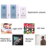 VOYE V004B2 Wireless Smart Music Haustürklingel mit Doppelempfänger, Fernbedienung Entfernung: 120 m (Open Air) – Bild 13