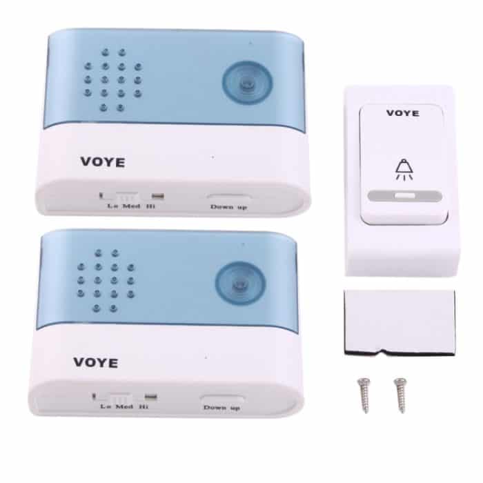 VOYE V004B2 Wireless Smart Music Haustürklingel mit Doppelempfänger, Fernbedienung Entfernung: 120 m (Open Air) – Bild 7