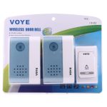 VOYE V004B2 Wireless Smart Music Haustürklingel mit Doppelempfänger, Fernbedienung Entfernung: 120 m (Open Air) – Bild 8