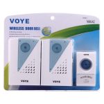 VOYE V001A2 Drahtlose Smart Music LED-Haustürklingel mit Doppelempfänger, Fernbedienung Entfernung: 120 m (Open Air) – Bild 8