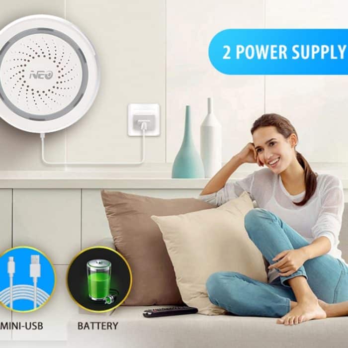 NEO NAS-AB02W WLAN-USB-Sirenenalarmsensor für die Sicherheit von Hausalarmen – Bild 8