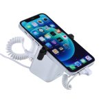 Aluminiumschale Quadratische Säule Diebstahlsicherungsständer Sicherheitssystem Einbruchalarm / Diebstahlalarm Displayhalter für iPhone und iPod mit 8-poligem Anschluss