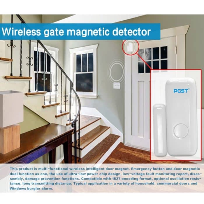 Intelligenter drahtloser Türfenstersensor PB-67R mit Notruftaste – Bild 4