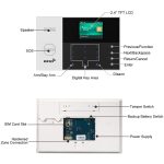 PG-105-GSM Intelligentes GSM / GPRS + WiFi-Alarmsystem mit Touch-Tastatur, LCD-Bildschirm und RFID-Funktion – Bild 6