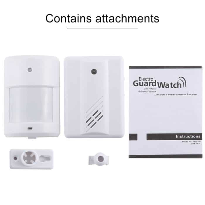 F622-108 Verbesserte Version Good Safe Wireless Electro Guard Watch Fernerkundungssystem-Kit für das Home Office, 1 x Empfänger + 1 x Detektor – Bild 5