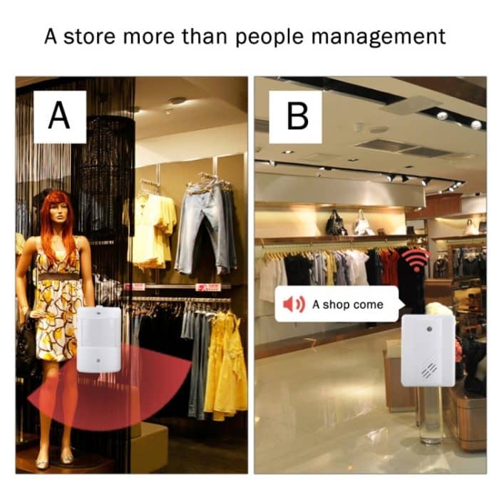 F622-108 Verbesserte Version Good Safe Wireless Electro Guard Watch Fernerkundungssystem-Kit für das Home Office, 1 x Empfänger + 1 x Detektor – Bild 9